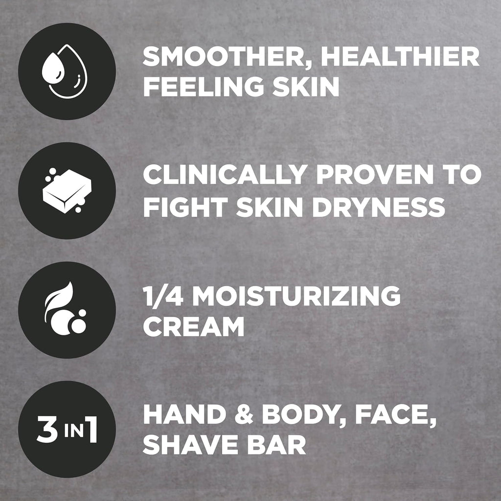 Dove Men + Care Hidratante Coco + Cítricos Hand & Body Face + Shave Bar 6 Count For Hydrated Skin 3.75 Oz