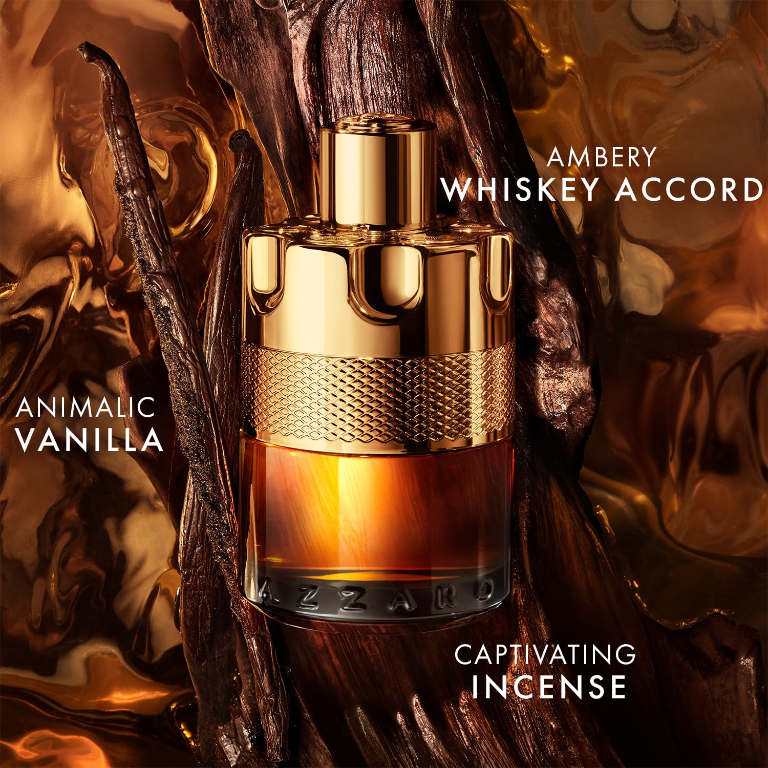 Azzaro Forever Wanted Absolu - Cologne for Men - With Incense Essence, Whisky Accord & Vanilla - Long Lasting - Luxury Perfume for Men