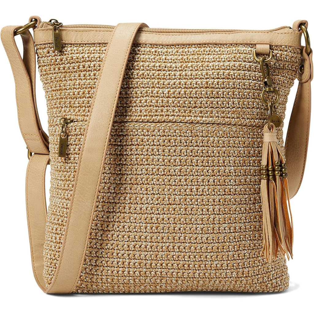 The Sak Lucia Crossbody Bag in Crochet, Convertible Purse with Adjustable Shoulder Strap