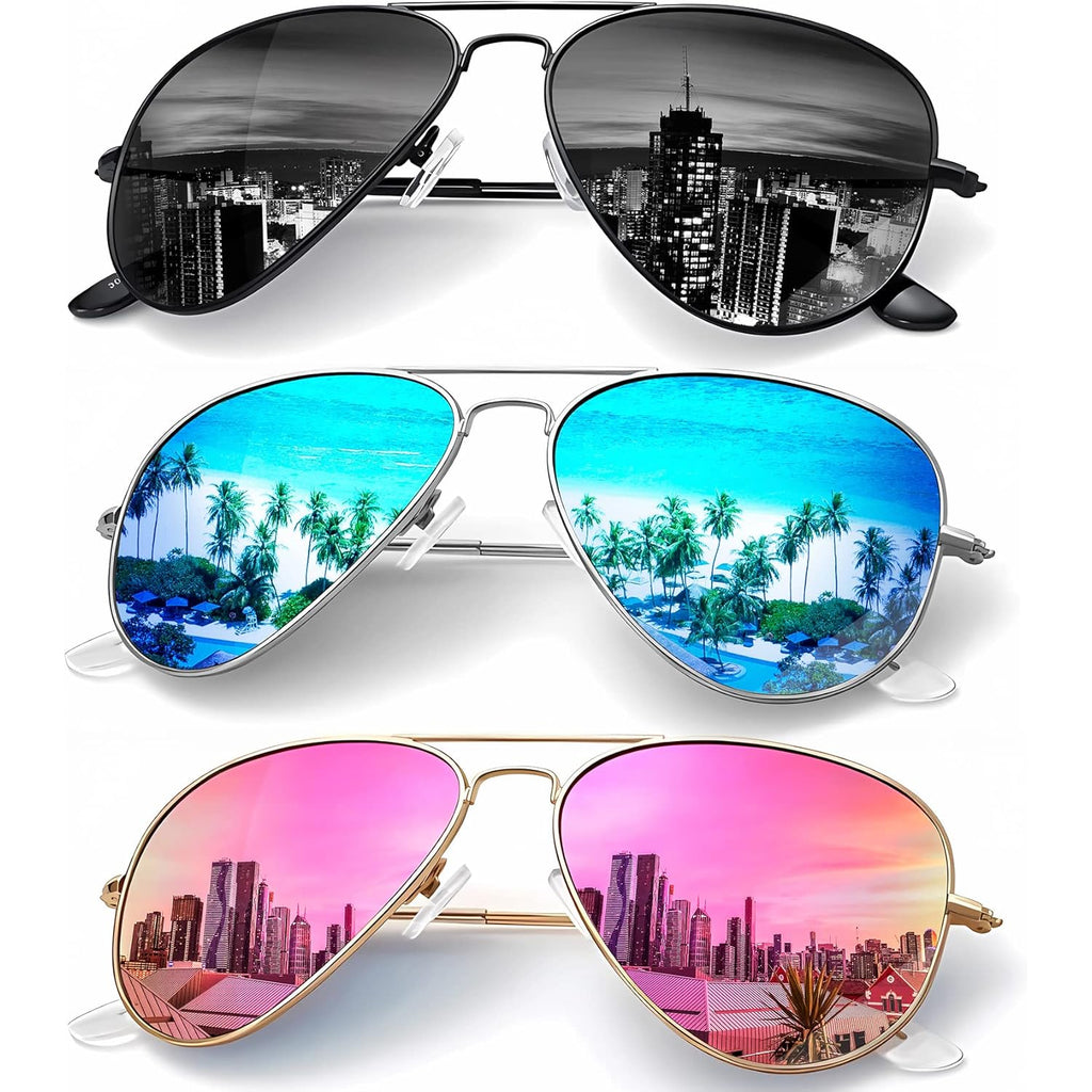 KALIYADI Classic Aviator Sunglasses for Men Women Driving Sun glasses Polarized Lens UV Blocking