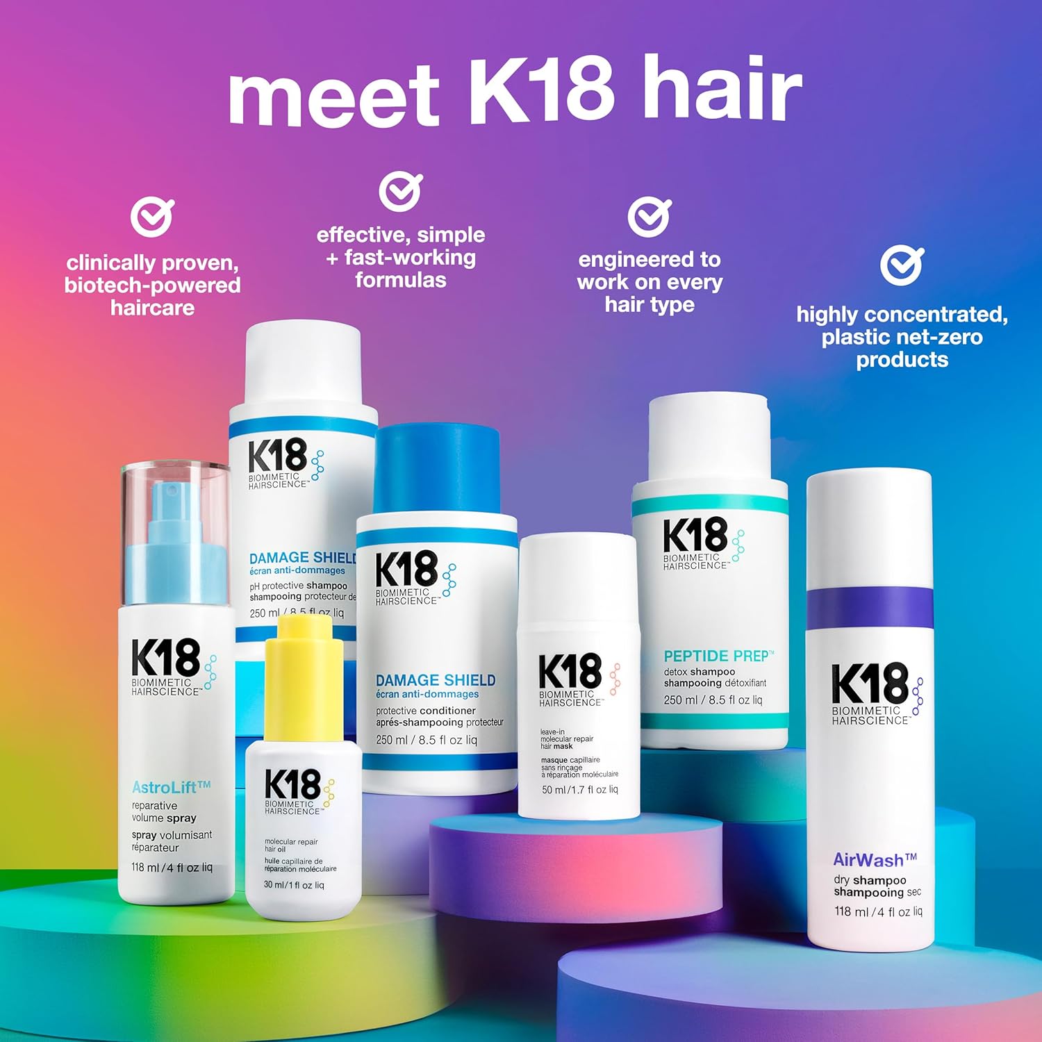 K18 PEPTIDE PREP™ Color-Safe Detox Clarifying Shampoo, Non-Stripping, pH-Optimized Cleanse, Removes Product Buildup, Dirt, Oils & Metals