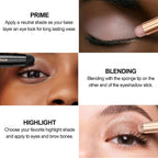 Fv Matte Cream Eyeshadow Stick Waterproof, Long-Lasting Cream Eye Shadow Sticks, High Pigment Easy To Apply Eyeshadow Makeup With Built-In Smudger Stone Matte
