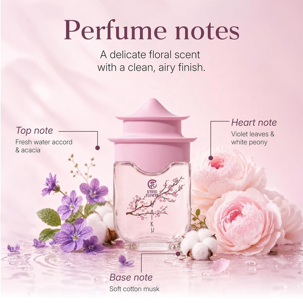 Avon Haiku Kyoto Flower Eau De Parfum For Women — Fresh Green Floral Perfumes For Women With Violet Leaves & White Peony — Long Lasting Women’S Fragrance — Spring/Summer Designer Scent, 1.7 Fl Oz
