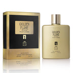 Golden Flame For Men Inspired By P.R. 1 Million, Spicy Cologne, 3.4 Oz | Notes Of Grapefruit, Mint, Cinnamon, Rose, Amber, Leather. Warm Spicy Scent For A Night Out. Long Lasting Edt. 100Ml
