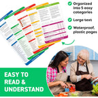 Air Fryer Cheat Sheet Magnets Cooking Guide Booklet - Air Fryer Cookbooks - Air Fryer Liners - Air Fryers Kitchen Gifts Gadgets 2026 - Air Fryer Accessories - Air Fryer Cooking Guide