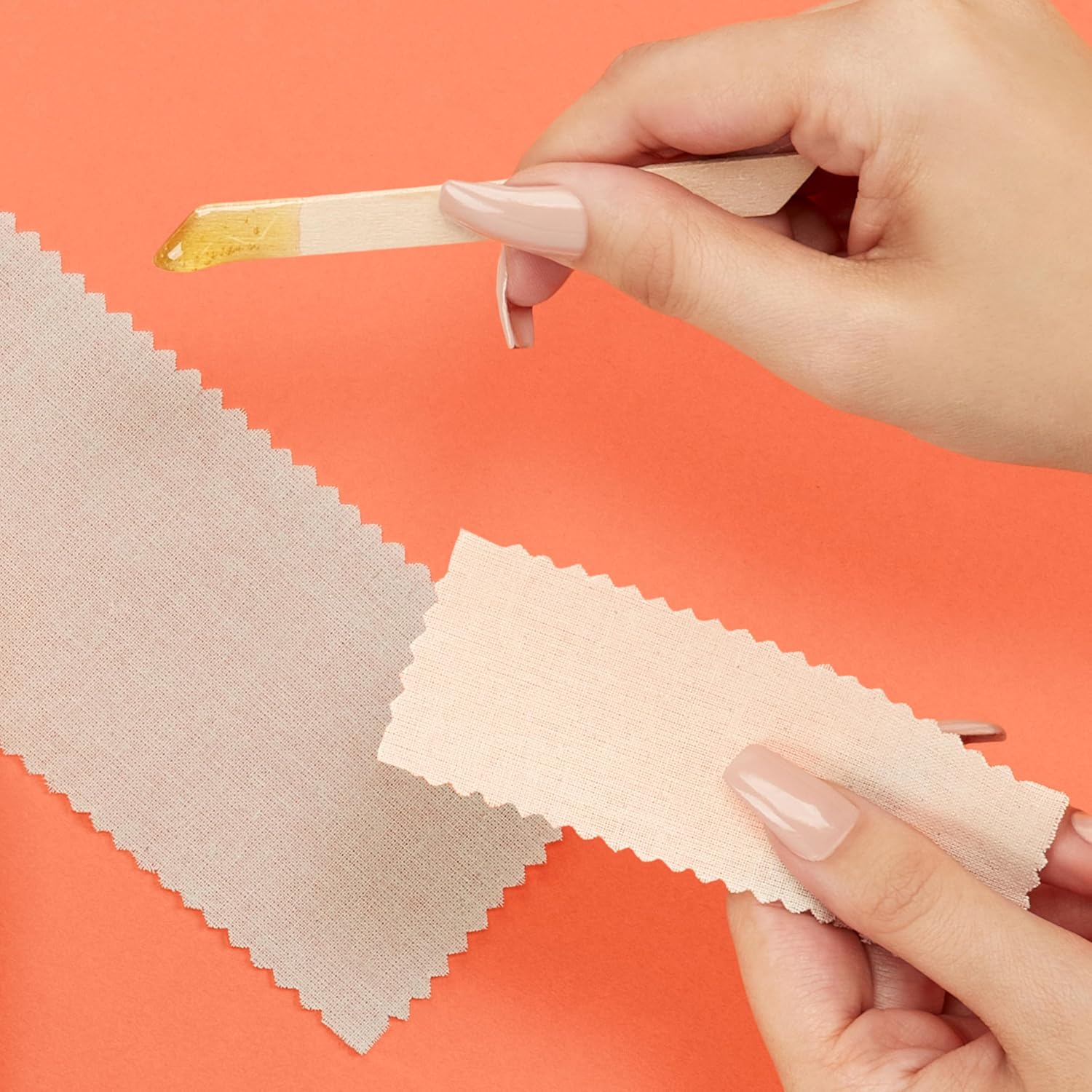 GiGi Waxing Strips for Hair Waxing/Hair Removal, Small Natural Muslin, 100 Epilating Strips
