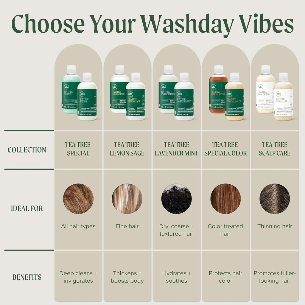 Tea Tree Special Conditioner, Detangles, Smooths + Softens, For All Hair Types