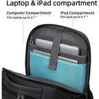 17 Inch Laptop Backpack For Travel Water Resistant College Backpack For Men/Women Laptop Bag With Usb Charging Port,Black
