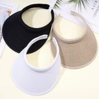Dxhycc 3 Pack Sun Visor Hats for Women Men Clip On Wide Brim Visors Outdoor Golf Beach Tennis Cap