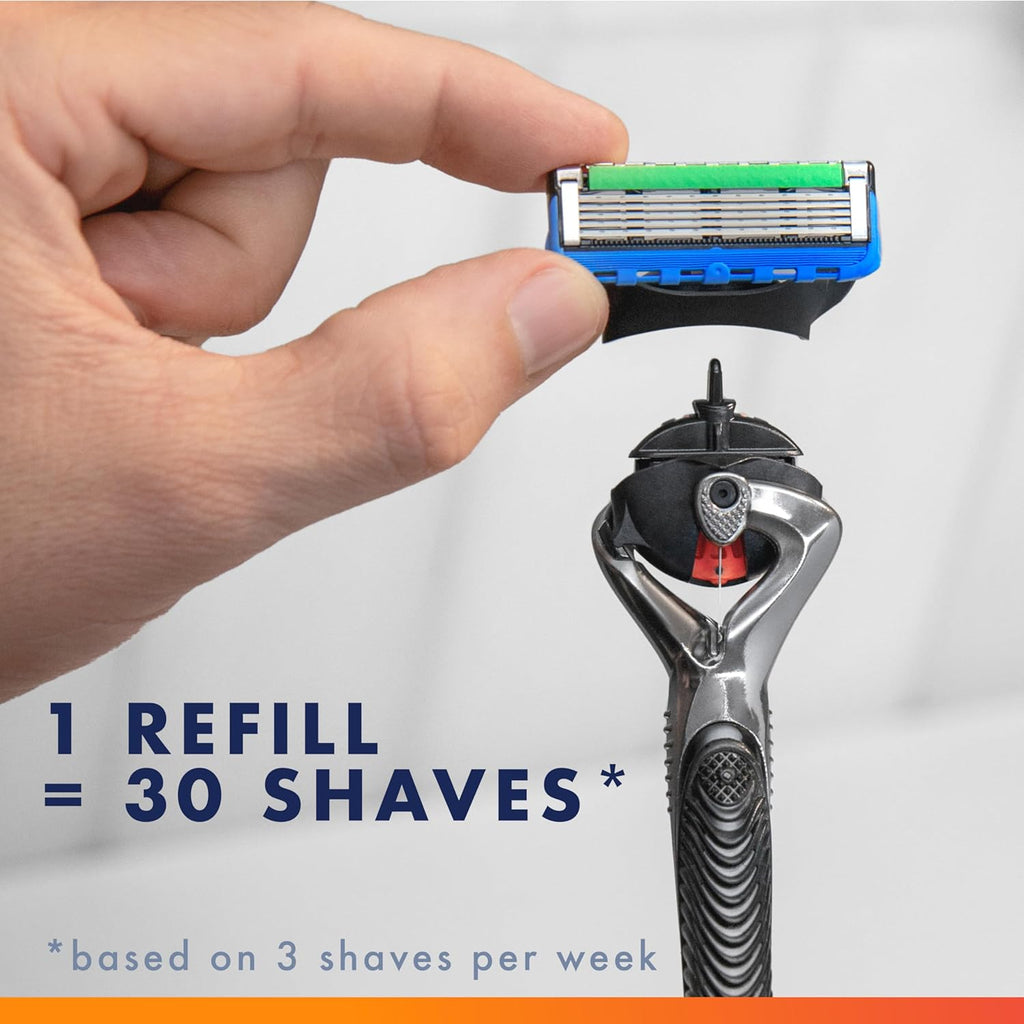 Gillette Fusion5 ProGlide Men's 5-Blade Razor Blade Refills with Precision Trimmer, 10 Count