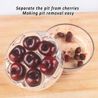 Cherry Pitter - Makmzoon Multi Cherries Corer Stainless Steel Pitter Tool Making Cherry Jam - 7 Cherries