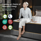 Luxury Full Size Mattress 8 Inch, Hotel Level Hybrid Mattress Full Size Bed In A Box, Gel Memory Foam & 7-Zone Ergonomics Targeted Support, Certipur-Us, Teens, Singles, Guest Rooms, 365-Trials