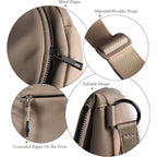 Crescent Bag For Women And Men, Fashion Medium Nylon Folding Crescent Moon Bag Single Shoulder Bag With Adjustable Strap