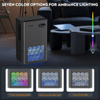 Tolife Dehumidifiers For Home, 1000 Sq.Ft Dehumidifier For Basement Bathroom Bedroom With 95 Oz Water Tank, Auto Shut Off 7 Colors Led Light, Grey