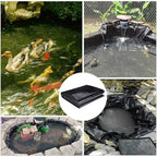 Pond Liner 7 X 10 Ft, 20 Mil Hdpe Uv Resistant Preformed Pond Liner Easy Cutting, Underlayment For Fountain, Waterfall, Koi Pondsand Water Garden (Black)