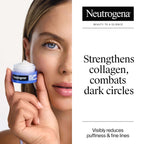 Neutrogena Collagen Bank Reviving Eye Cream, Under Eye Cream, Helps Preserve Collagen, Visibly Improves Dark Circles, Puffiness, Fine Lines, Texture, Fragrance Free, With Peptides 0.5 Oz