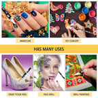 20 Pcs Rhinestone Picker Pen Set, 16 Yellow and White Self Adhesive Nail Dotting Wax Pen with 4 Triangular Bead Separator, Crystal Pick up Tools for Nail Art Diamond Painting