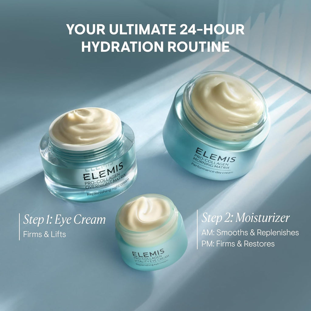 Elemis Pro-Collagen Vitality Eye Cream 15Ml, Restorative Eye Cream To Firm, Replenish & Smooth Skin