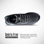 New Balance Fresh Foam Cremorne Composite Toe Safety Shoes For Men - Non Slip, Electrical Hazard - Black/Grey, Low Rise