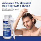 Hair Regen Liquid Minoxidil for Men 5% – Advanced Topical Solution for Regrowth – Growth Treatment for Men Hair Loss 6-Pack as 6-Month Supply Kit