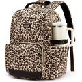 Lovevook Laptop Backpack For Women With Pouch Pocket For Large Capacity Cup,15.6 Inch Laptop Computer Bag Travel Backpack Purse,Waterproof Work Business Backpack College Teacher Bags,Leopard Print