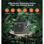 Ozone Generator 48,000Mg, Commercial Ozone Machine Odor Removal, High Capacity O3 Ionizer Air Purifier Deodorizer, Portable Mini For Car, Home, Smoke, Pets, Industrial, For 4000 Square Feet -Black