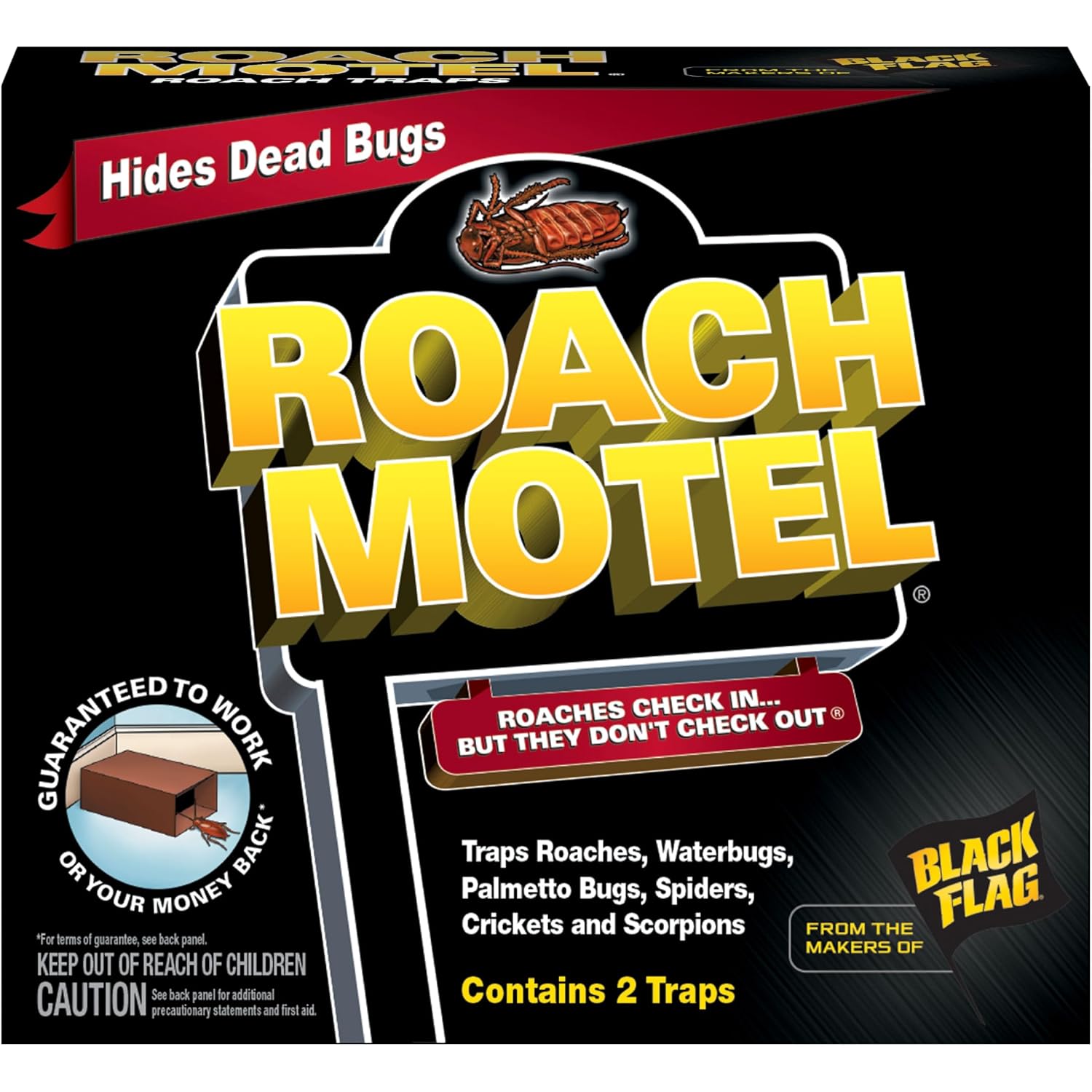 Black Flag Roach Motel Traps, 2-Count, 1-Pack