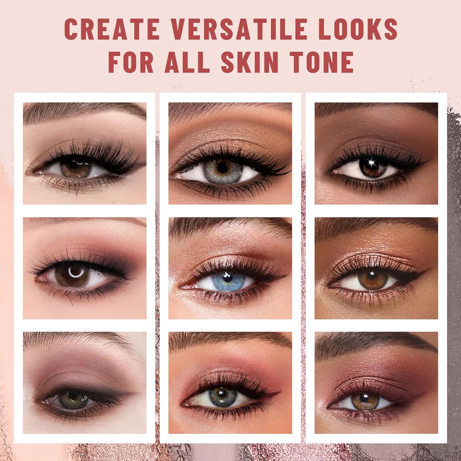 SUSIKEKI Neutral Nude Matte & Shimmer Eyeshadow Palette - 6 Colors Mini Travel Size, Highly Pigmented Rosy Eye shadow, Long Lasting Vegan Makeup Palette for Daily Use 02