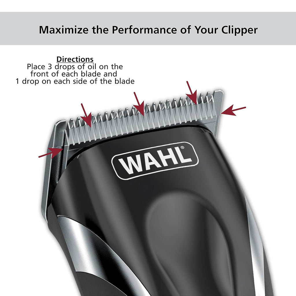 Wahl Premium Hair Clipper Blade Lubricating Oil For Clippers, Trimmers, & Blade Corrosion For Rust Prevention – 4 Fluid Ounces – Model 3310-300A