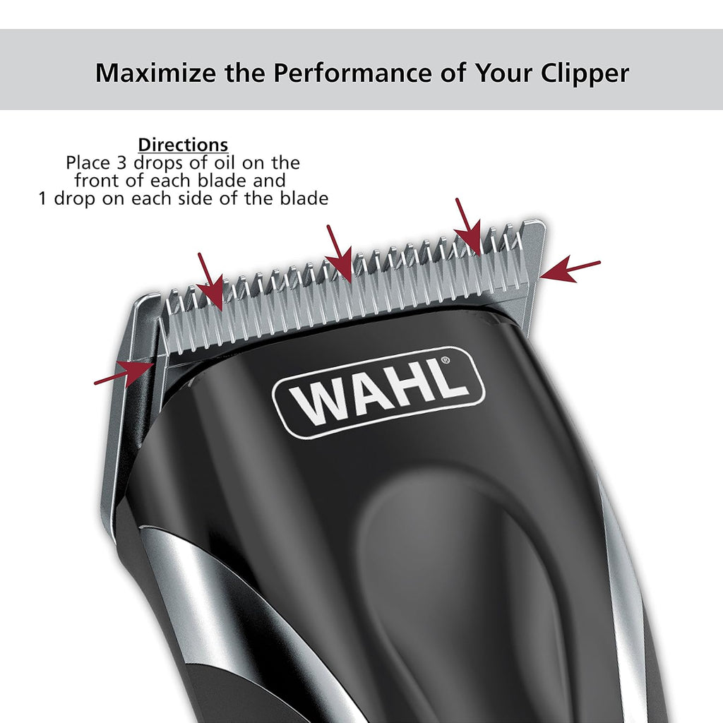 Wahl Premium Hair Clipper Blade Lubricating Oil for Clippers, Trimmers, & Blade Corrosion for Rust Prevention – 4 Fluid Ounces – Model 3310-300A
