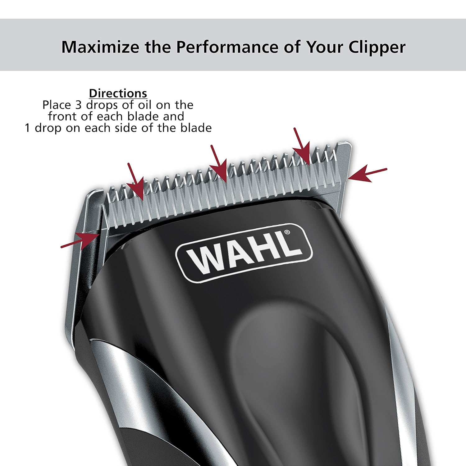 Wahl Premium Hair Clipper Blade Lubricating Oil for Clippers, Trimmers, & Blade Corrosion for Rust Prevention – 4 Fluid Ounces – Model 3310-300A