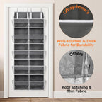 5-Tier Over Door Organizer, 10-Compartment Wide Storage Rack | 20" Wide, 80 Lbs For Heavy Family Use, 10 Side Pockets, Fits Doors For Closet, Nursery, Entryway, Dorm, Rv, Laundry Room