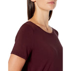 Amazon Essentials Women'S Short-Sleeve Scoopneck Tunic Tops, Pack Of 2