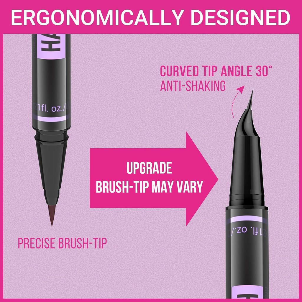 Imethod Eyebrow Pen - Eyebrow Pencil Magic 2-In-1 Eye Brow Pencils For Women With 4-Fork-Tip And Precise Brush-Tip Create Natural Hair-Like Brows, Last All Day, Microblading Eyebrow Pen, Dark Brown
