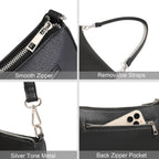 Small Shoulder Bag With 2 Removable Straps Cross Body Clutch Purse Handbag For Women