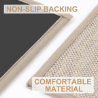 Door Mat 17"X29", Non Slip Door Mat Indoor Entrance, Rubber Backing Indoor Door Mats Washable Absorbent Low-Profile Doormat Front Entryway Entry Resist Dirt Inside Door Mats, Khaki