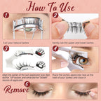 Higu Clace Magnetic Eyelashes With Applicator Soft Magnetic Lashes Natural Look Wispy Magnet Lashes Easy To Wear And Remove(Djcx-I03)