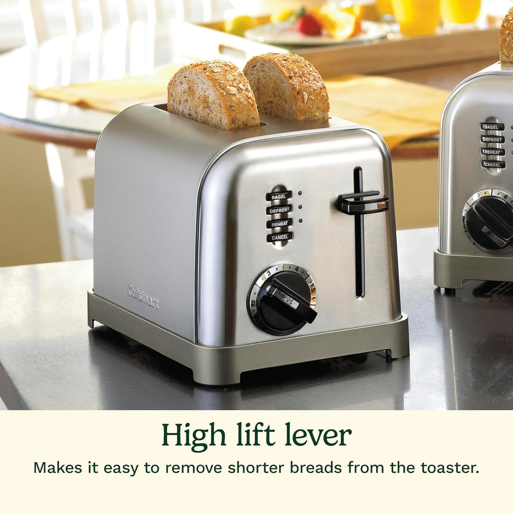 Cuisinart CPT-160 Metal Classic 2-Slice Toaster, Brushed Stainless