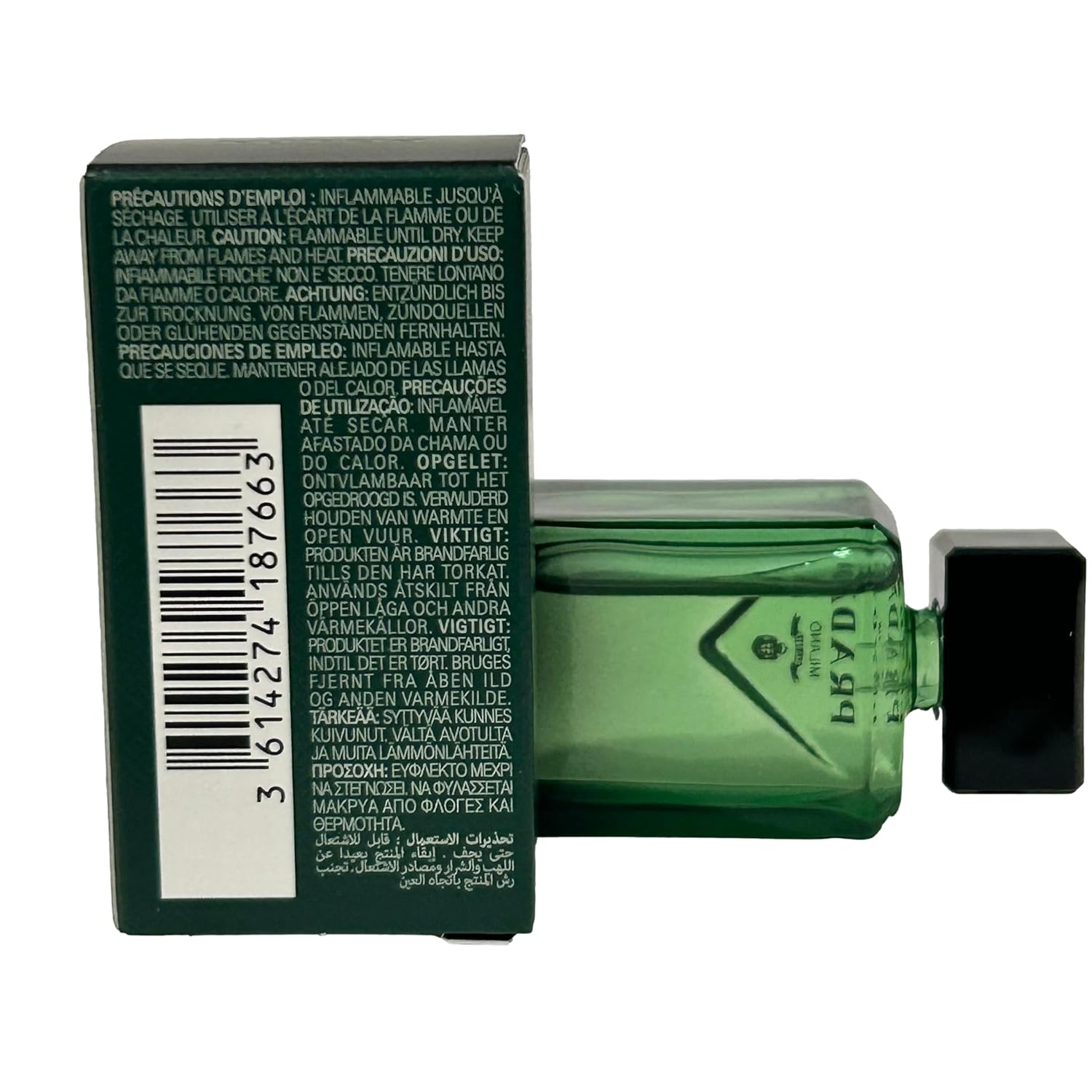 Prada Paradigme EDP MEN splash On MINI/SMALL/TRAVEL SIZE perfume 7 ml / 0.23 fl oz (7663)