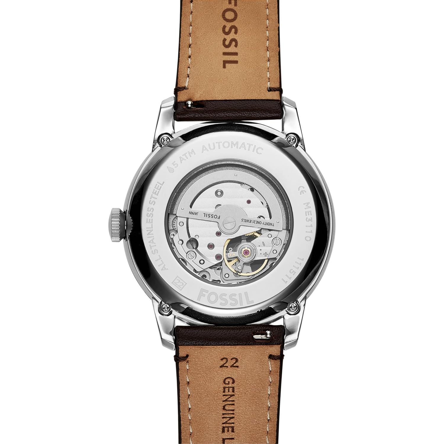 Fossil Men'S Watch, Townsman Automatic Stainless Steel Watch For Men