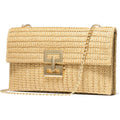 SWEETV CHUNLI Straw Purse Woven Beach Bag Summer Clutch Purse Boho Crossbody Bags for Women Small Raffia Shoulder Bag