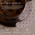 + Lux Unfiltered Iced Latte Cooling Under Eye Patches - Anti-Slip Caffeine Infused Korean Eye Mask - Reduces Puffiness, Brightens & Hydrates - Niacinamide & Hyaluronic Acid - Vegan - 10 Pairs