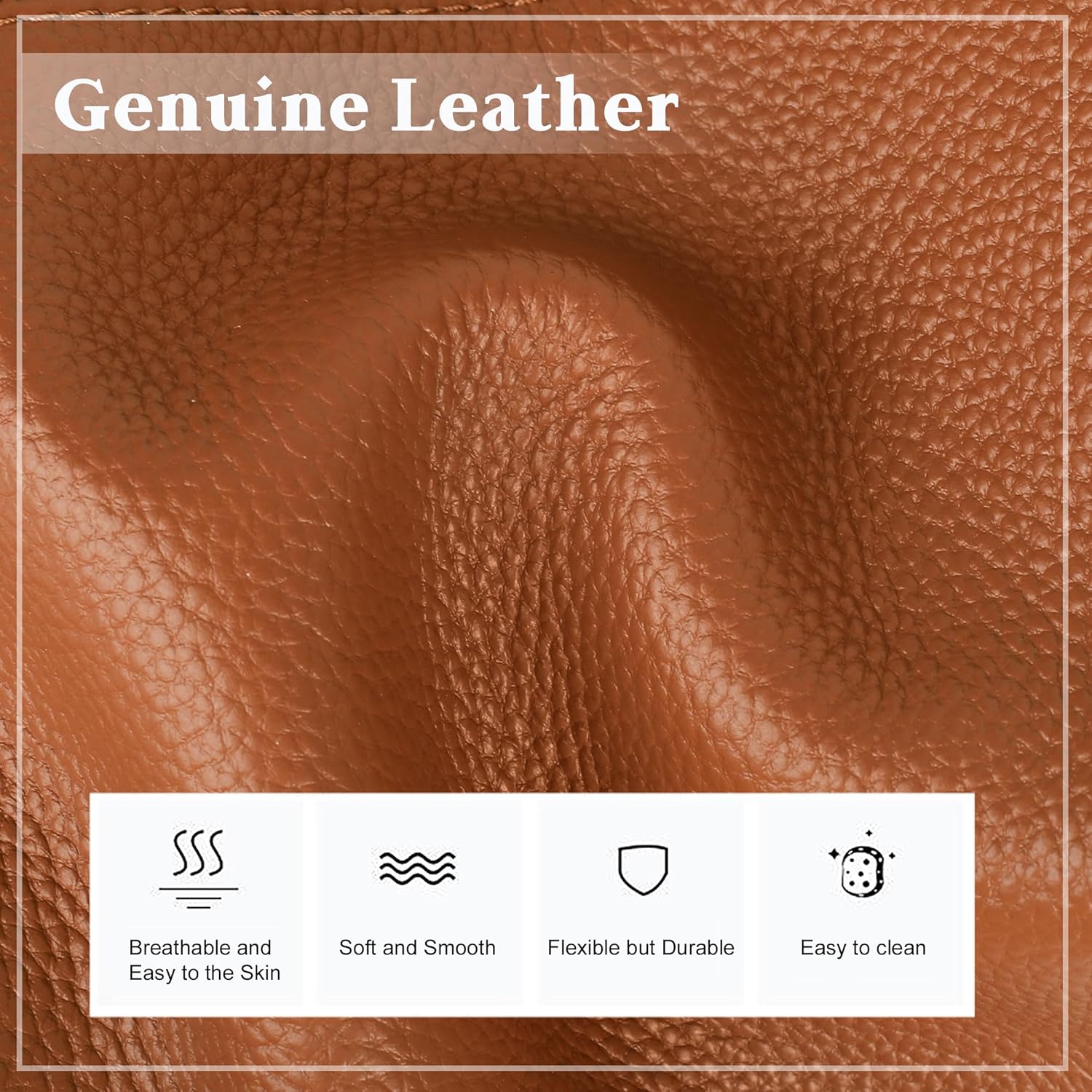 befen Genuine Leather Zipper Tote Bag for Women Work with Laptop Compartment, Women's Leather Shoulder Purse Satchel Handbags