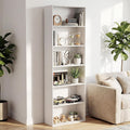 71" Tall 6-Tier Bookshelf, Large Open Display Bookcase With Ample Storage, Floor Standing Book Shelf For Living Room, Home Office, Bed Room, White