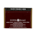 Surya Brasil - Henna Cream for Gray Coverage, Semi Permanent Natural Henna Deep Conditioning Hair Color Treatment, Black, 2.37 oz / 70 ml