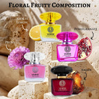 Novoglow Verse 4-Piece Mini Fragrance Set For Women Light One - Refreshing Combinations Of Floral, Fruity & Woody Scents -Ideal Edp Beauty Gift For Birthday, Anniversary Infinity Breeze