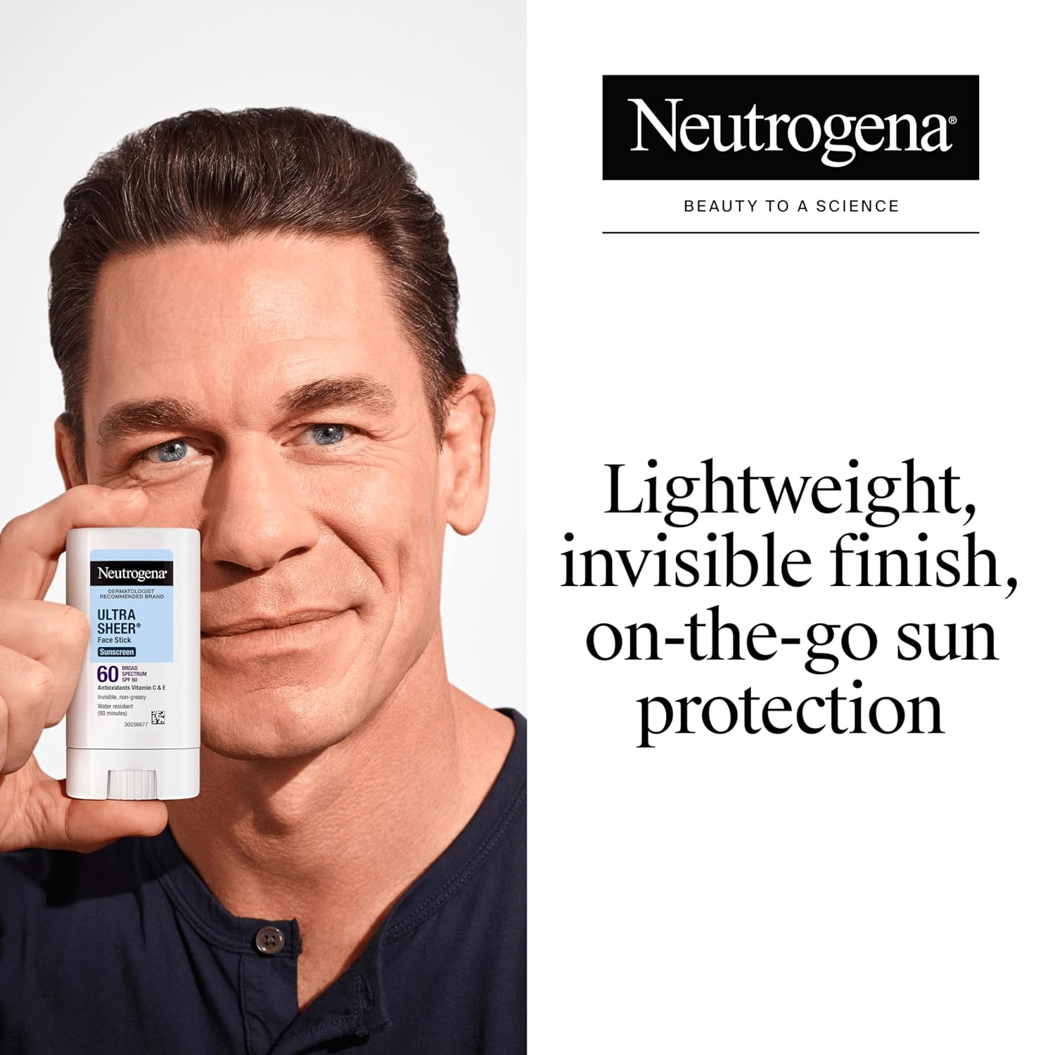 Neutrogena Ultra Sheer Stick Sunscreen For Face Spf 60, Invisible Finish, Broad Spectrum Uva/Uvb Sun Protection - Vitamin C & E, Non Greasy, Fragrance Free, Water Resistant 80 Min, Travel Size, .47 Oz