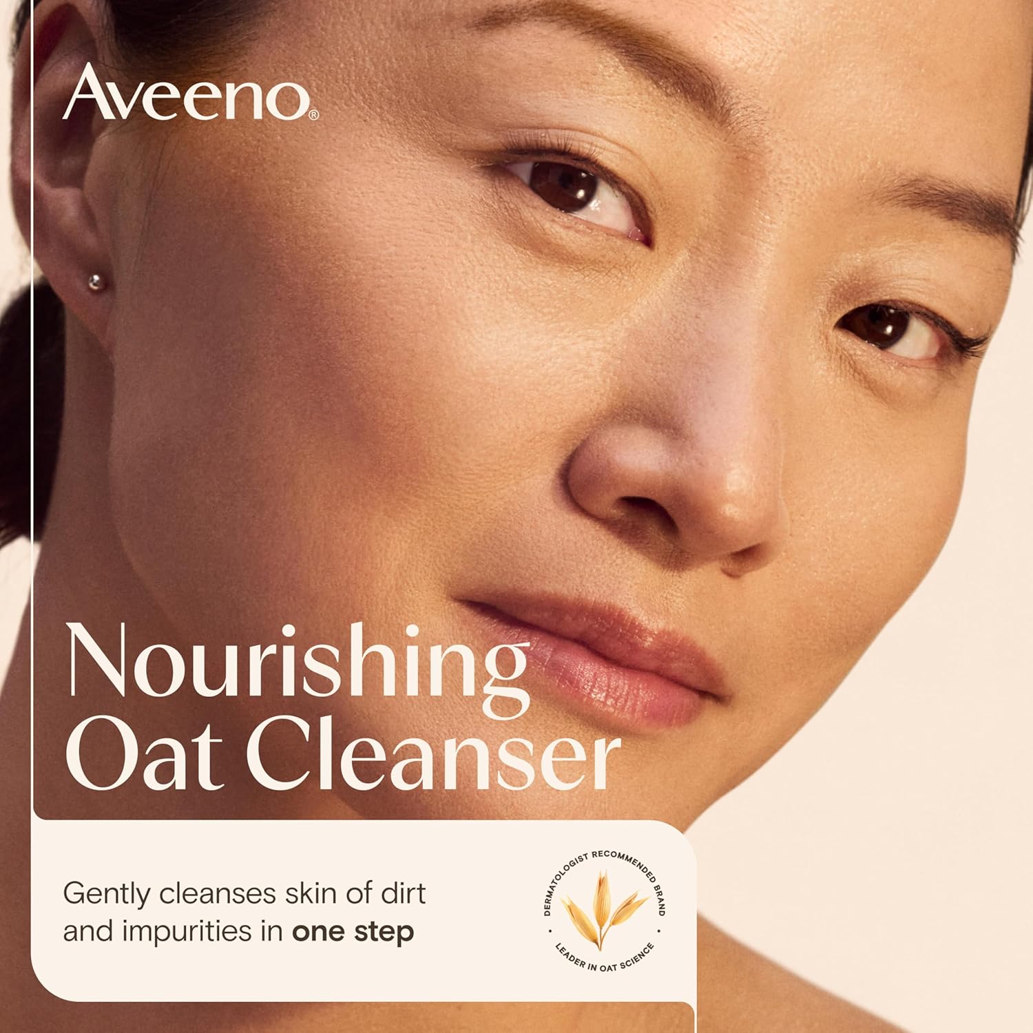 Aveeno Calm + Restore Nourishing Oat Cleanser, Daily Hydrating Facial Cleanser & Face Wash for Sensitive Skin, Non-Foaming, Hypoallergenic, Non-Comedogenic, Fragrance-Free, with Feverfew, 7.8 fl oz