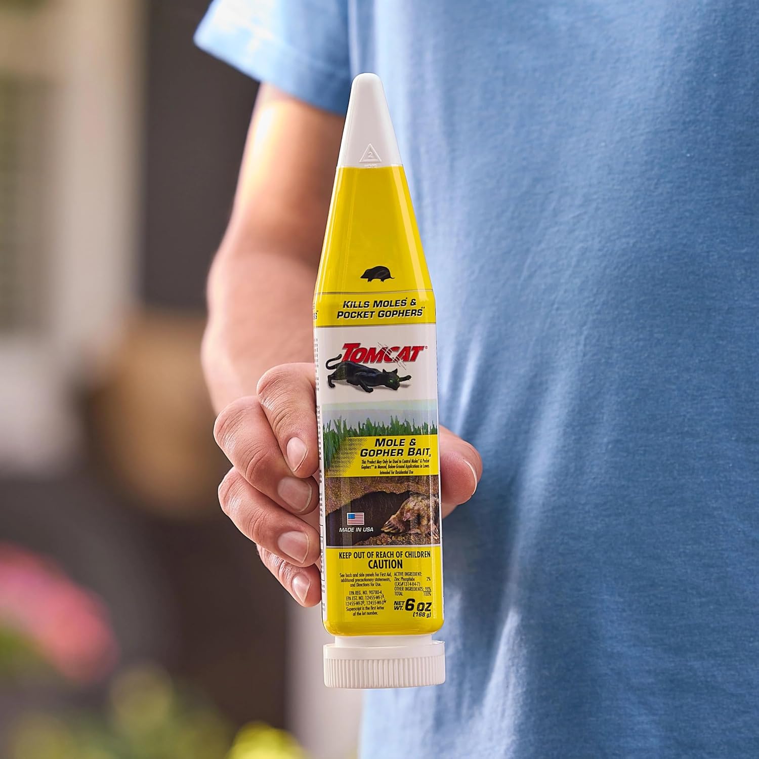 Tomcat Mole & Gopher Bait(A), 6 Oz. | Pelleted Bait, Mole Killer