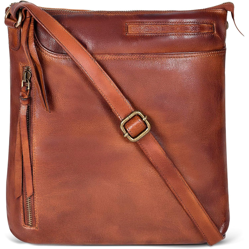 Leather Crossbody Bags for Women - Ladies Sling Handbags - Medium Cross body Purses Handbags - Purses For Women
